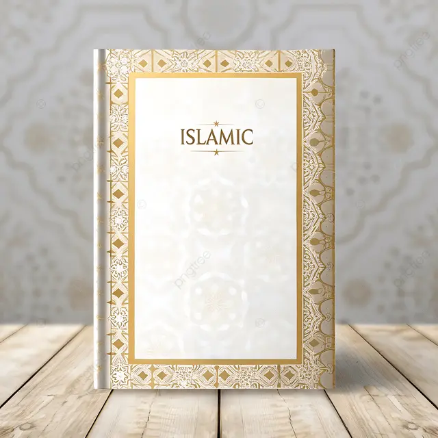 Pngtree Modern Islamic Book Cover With Golden Border Frame Image 18659283